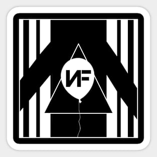 NF Geometric Balloon Logo Sticker